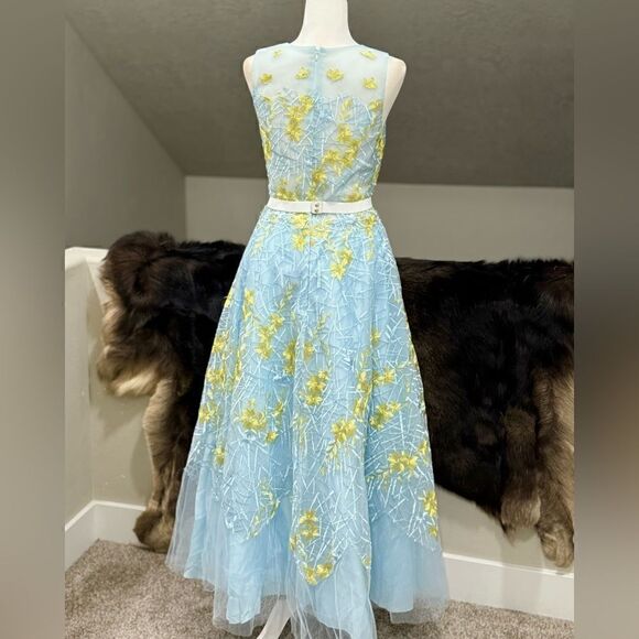 Charming Organza & Floral Lace with Beads Party  Dress/ Prom Dress - Picture 6 of 16